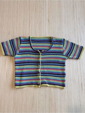 100% Cotton Hand Knit Top